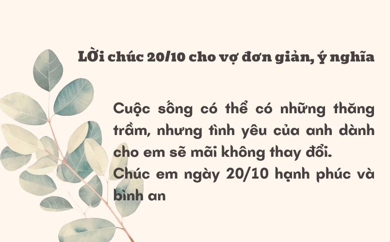 100+ lời chúc 20/10 hay và ý nghĩa dành tặng phái nữ