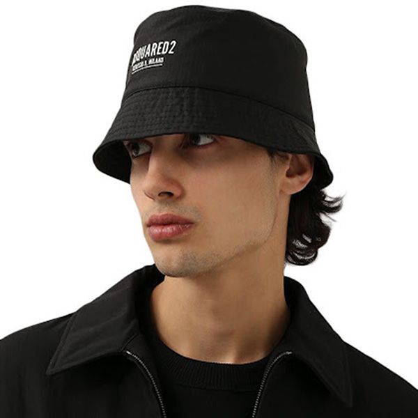 Mũ Dsquared2 Bucket Hat HAM0031 Màu Đen Size S - Mũ nón - Vua Hàng Hiệu