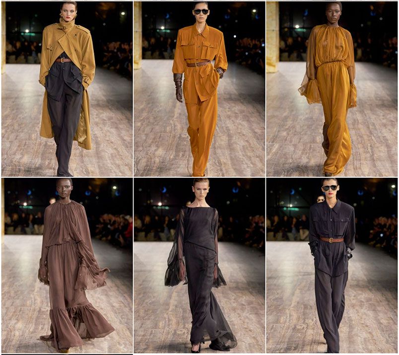 Saint Laurent Women's Summer 24: mang hơi thở Safari thập niên 70