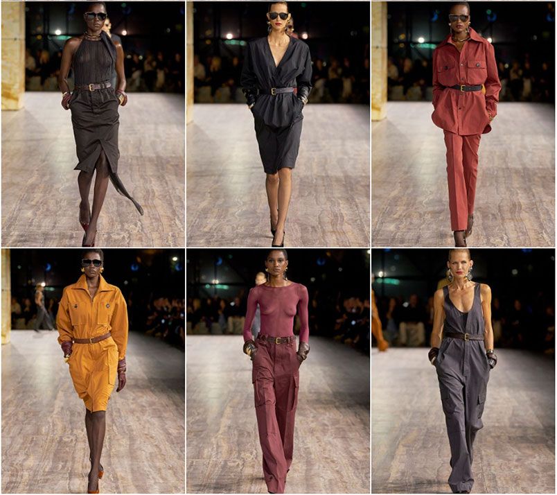 Saint Laurent Women's Summer 24: mang hơi thở Safari thập niên 70