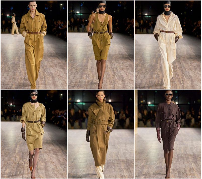 Saint Laurent Women's Summer 24: mang hơi thở Safari thập niên 70