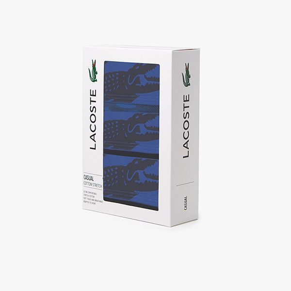 Set 3 Quần Lót Nam Lacoste Men's Camouflage Print Boxer Brief 3-Pack 6H99028W1 - 025 Màu Xanh - Thời trang - Vua Hàng Hiệu