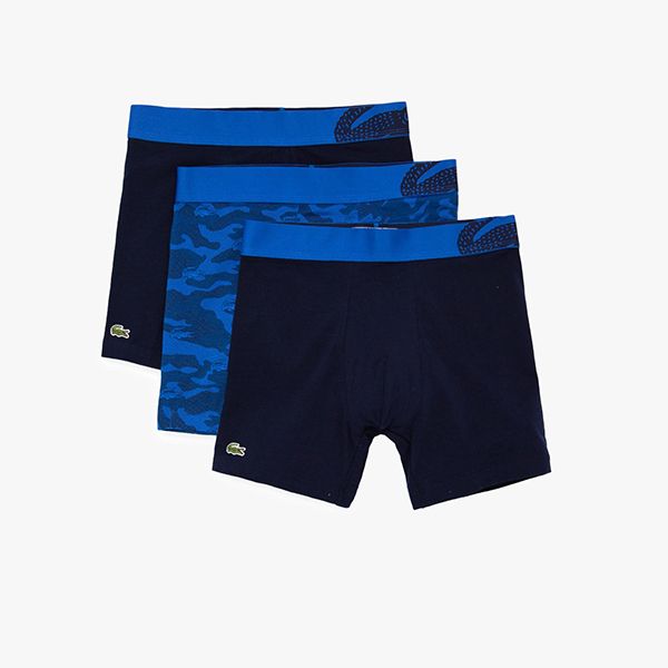 Set 3 Quần Lót Nam Lacoste Men's Camouflage Print Boxer Brief 3-Pack 6H99028W1 - 025 Màu Xanh - Thời trang - Vua Hàng Hiệu
