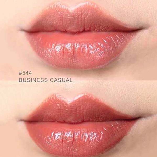 Son Mac Lustreglass Lipstick 544 Business Casual Màu Đỏ Hồng Đất - Son Môi - Vua Hàng Hiệu