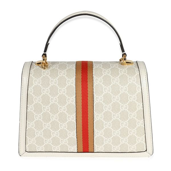 Túi Đeo Chéo Nữ Gucci Limited Edition Cream Ophidia GG Small Top Handle Màu Ghi Nhạt - Túi xách - Vua Hàng Hiệu