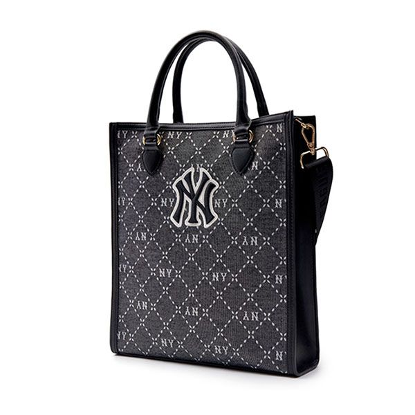 Túi Tote Nữ MLB Monogram New York Yankees ACRMDA3N-50BKS Màu Đen Xám - Túi xách - Vua Hàng Hiệu