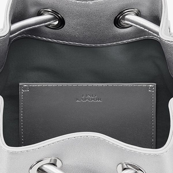 Túi Xách Tay Nữ Find Kapoor Pingo Plum Bag 18 Silver Bag Màu Bạc - Túi xách - Vua Hàng Hiệu