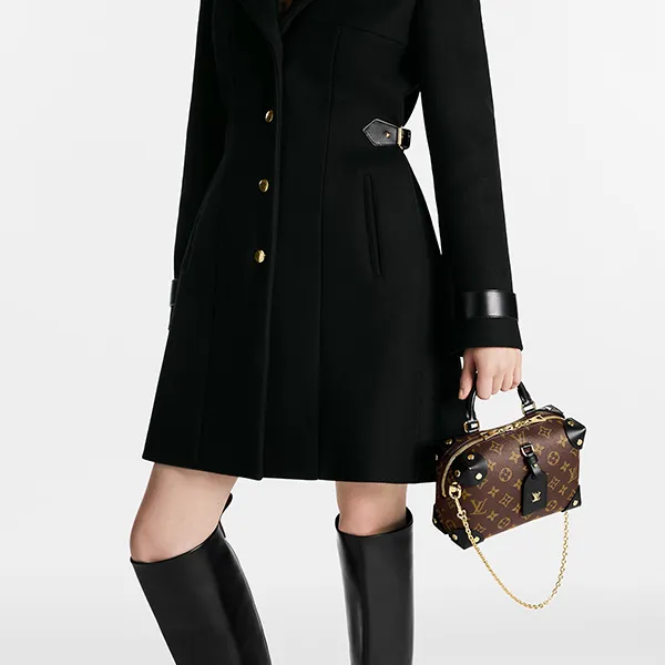 Túi Xách Tay Nữ Louis Vuitton LV Petite Malle Souple Monogram Bag M45571 Màu Nâu - Túi xách - Vua Hàng Hiệu