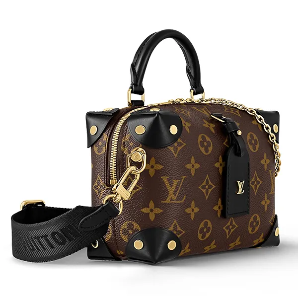 Túi Xách Tay Nữ Louis Vuitton LV Petite Malle Souple Monogram Bag M45571 Màu Nâu - Túi xách - Vua Hàng Hiệu