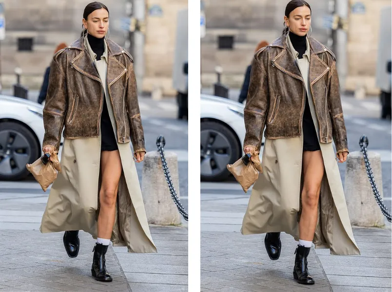 Xu hướng áo khoác da vintage Thu Đông 2025 và tips phối đồ siêu ưng - 6