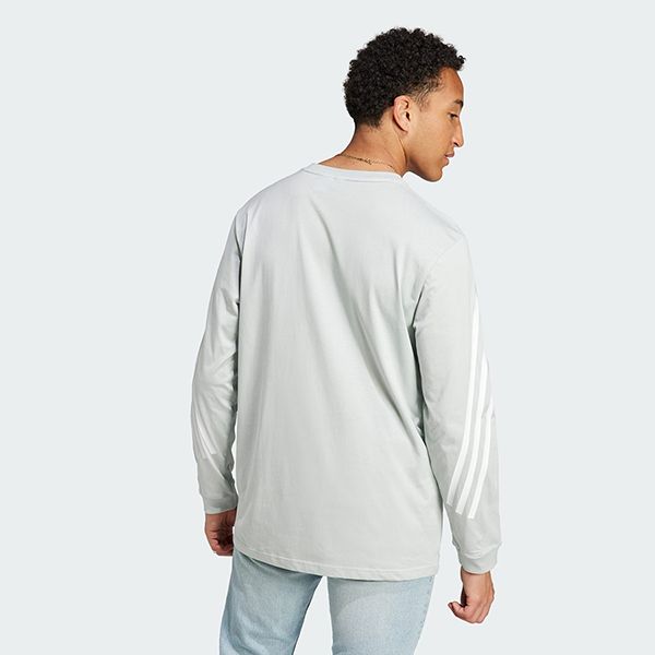 Áo Dài Tay Adidas Future Icons 3-Stripes Long Sleeve Tee IJ6390 Màu Xanh Nhạt - Thời trang - Vua Hàng Hiệu