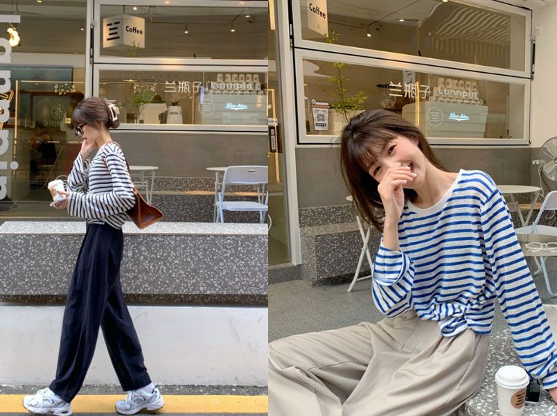Áo kẻ ngang - Xu hướng thời trang mùa lạnh 2025 hot trend
