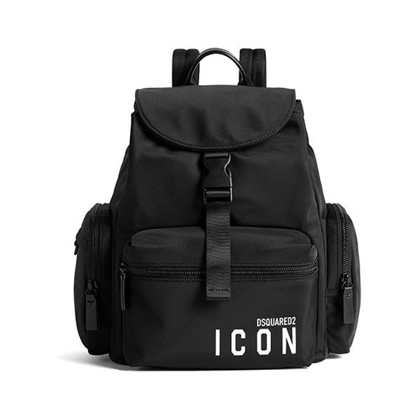 Balo Nữ Dsquared2 Icon Nylon Backpack BPW003011703199M436 Màu Đen - Túi xách - Vua Hàng Hiệu