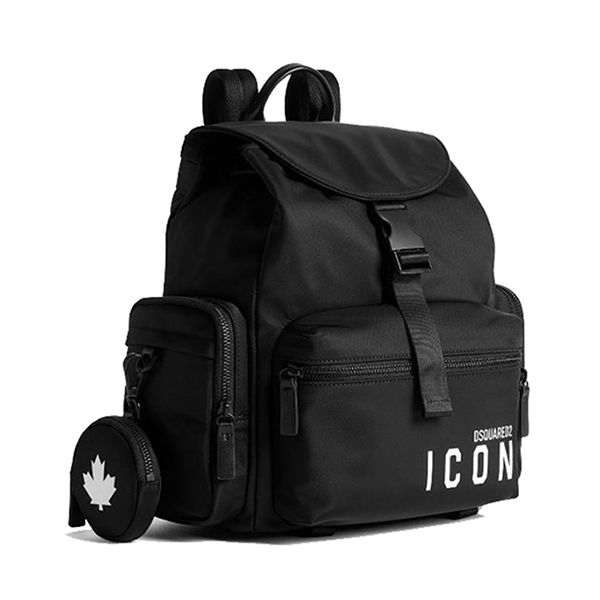 Balo Nữ Dsquared2 Icon Nylon Backpack BPW003011703199M436 Màu Đen - Túi xách - Vua Hàng Hiệu