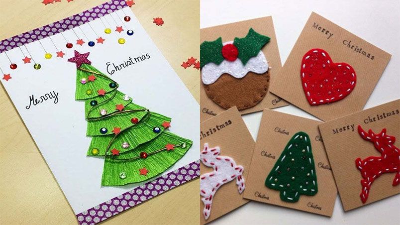 10 cách làm thiệp Noel, thiệp Giáng sinh đơn giản tại nhà