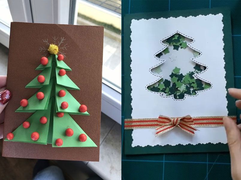 10 cách làm thiệp Noel, thiệp Giáng sinh đơn giản tại nhà