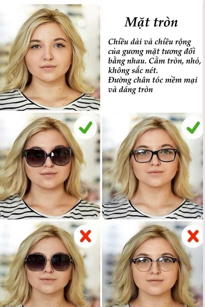 Mẹo chọn kính phù hợp với khuôn mặt nam nữ