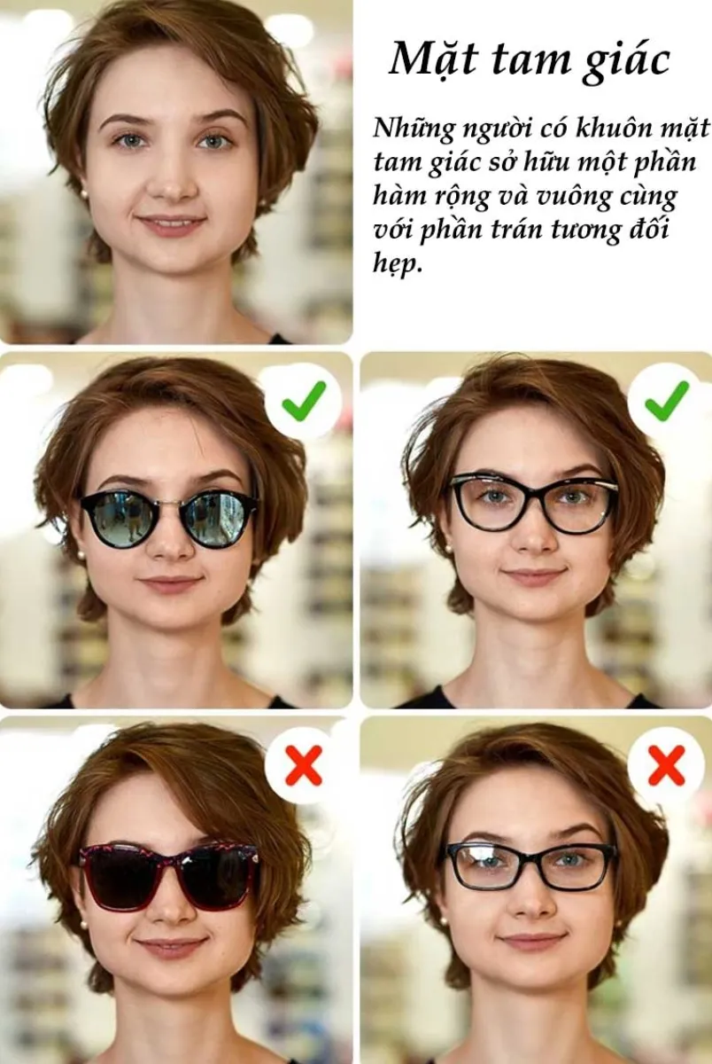Mẹo chọn kính phù hợp với khuôn mặt nam nữ