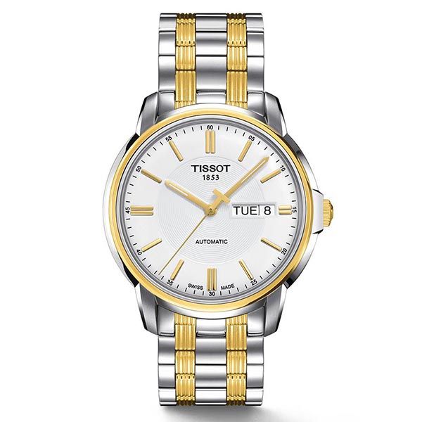 Đồng Hồ Nam Tissot T-Classic Automatic III White Dial Men's Watch T0654302203100 (T065.430.22.031.00) Màu Bạc Vàng - Đồng hồ - Vua Hàng Hiệu