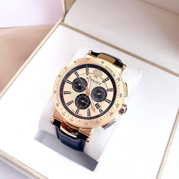 Đồng Hồ Nam Versace VFG150016 Màu Đen/Vàng Hồng - Đồng hồ - Vua Hàng Hiệu