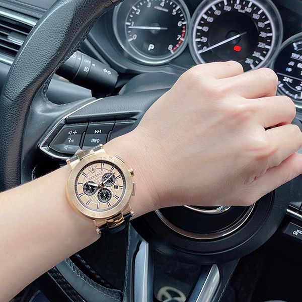 Đồng Hồ Nam Versace VFG150016 Màu Đen/Vàng Hồng - Đồng hồ - Vua Hàng Hiệu