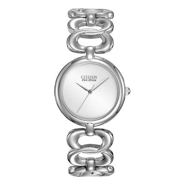 Đồng Hồ Nữ Citizen Eco-Drive Silhouette Link Bracelet Ladies Watch EM0220-53A Màu Bạc - Đồng hồ - Vua Hàng Hiệu