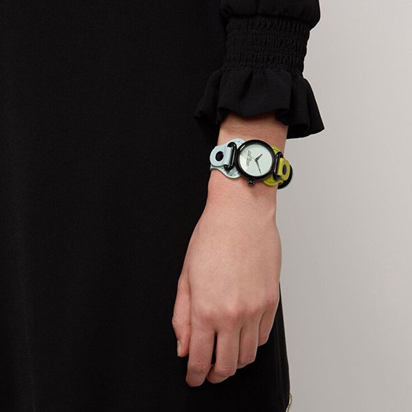 Đồng Hồ Nữ Marc Jacobs The Cuff Quartz Watch MJ0120179291 Phối Màu Xanh - Đồng hồ - Vua Hàng Hiệu