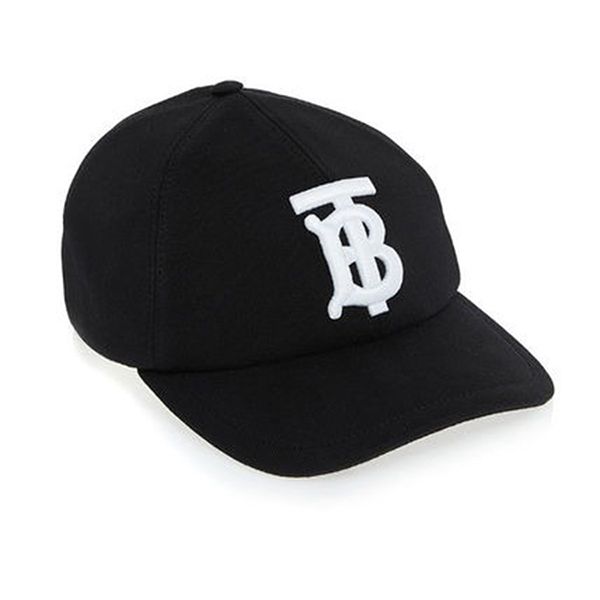 Mũ Unisex Burberry Black TB Logo Embroidered Baseball Cap Màu Đen - Mũ nón - Vua Hàng Hiệu