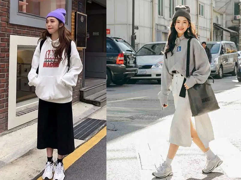 13 cách phối đồ với áo hoodie nữ đẹp, sành điệu cho nàng