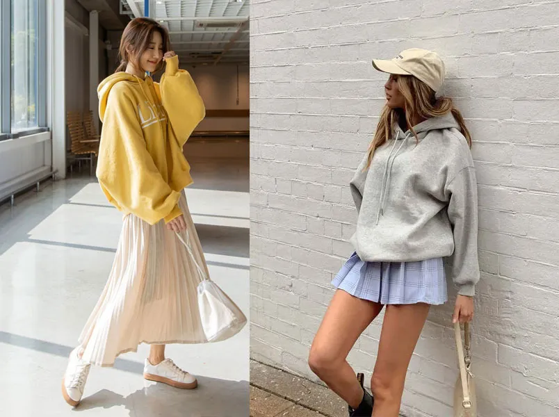 13 cách phối đồ với áo hoodie nữ đẹp, sành điệu cho nàng