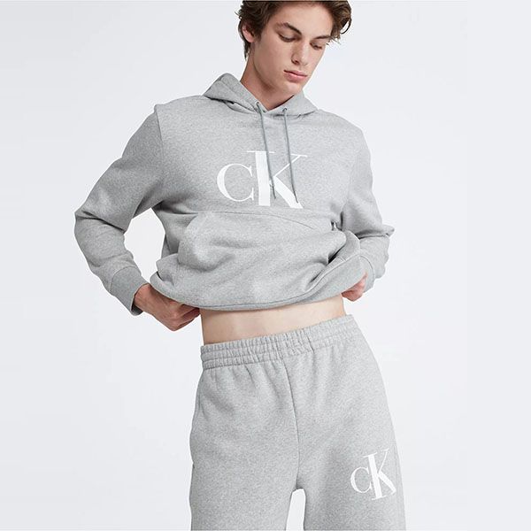Quần Jogger Nam Calvin Klein CK Monogram Logo Fleece SP40588320 Màu Xám Size S - Thời trang - Vua Hàng Hiệu