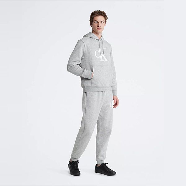Quần Jogger Nam Calvin Klein CK Monogram Logo Fleece SP40588320 Màu Xám Size S - Thời trang - Vua Hàng Hiệu