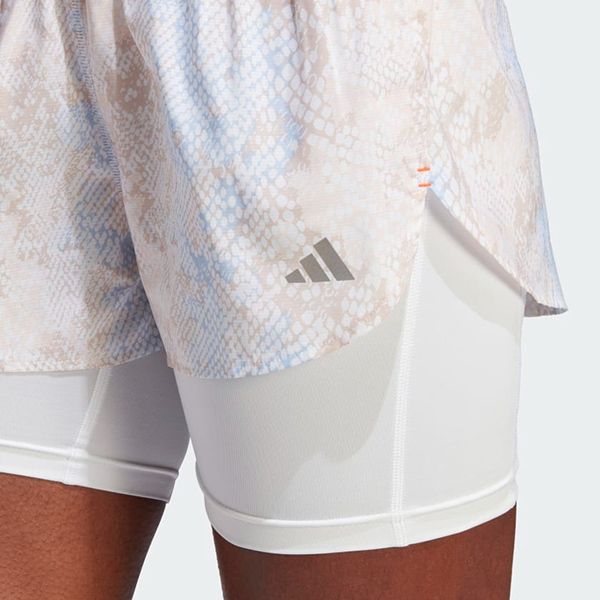 Quần Short Nữ Adidas 2 In 1 Run Fast HS8614 Màu Trắng Họa Tiết Size 2XS - Thời trang - Vua Hàng Hiệu