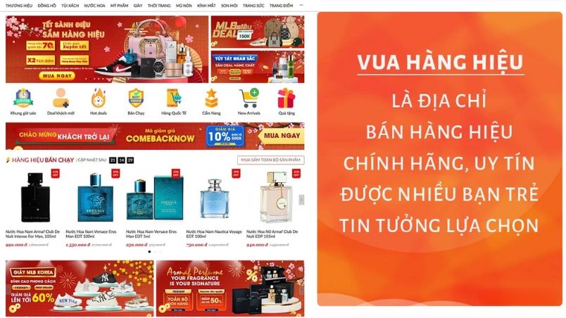 Top 8 trang web bán nước hoa uy tín tại Việt Nam