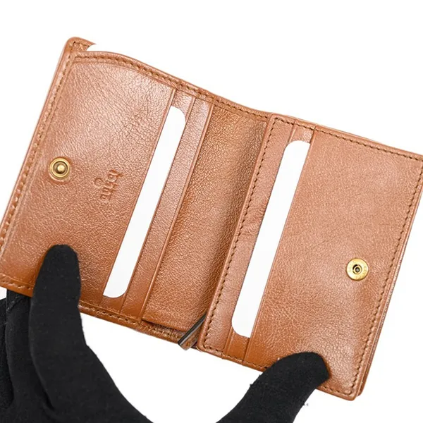 Ví Nữ Gucci Wallets GG Marmont 466492 0OLFT 2535 Card Holder Màu Nâu - Túi xách - Vua Hàng Hiệu