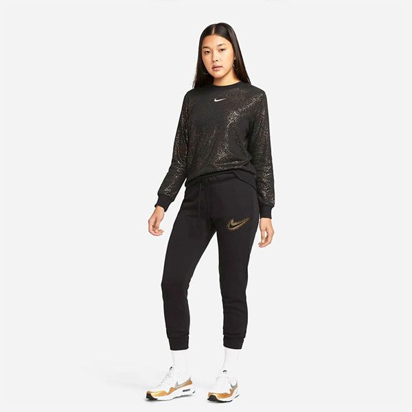 Áo Dài Tay Nữ Nike Sportwear Crewneck Sweatshirt DQ6773-010 Màu Đen - Thời trang - Vua Hàng Hiệu