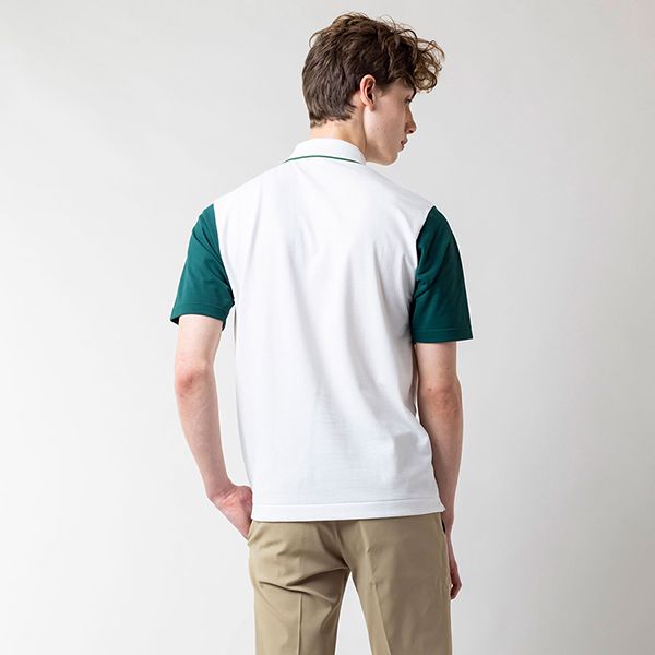 Áo Polo Nam Lacoste Crew Max Blend Club Màu Xanh Trắng Size 2 - Thời trang - Vua Hàng Hiệu
