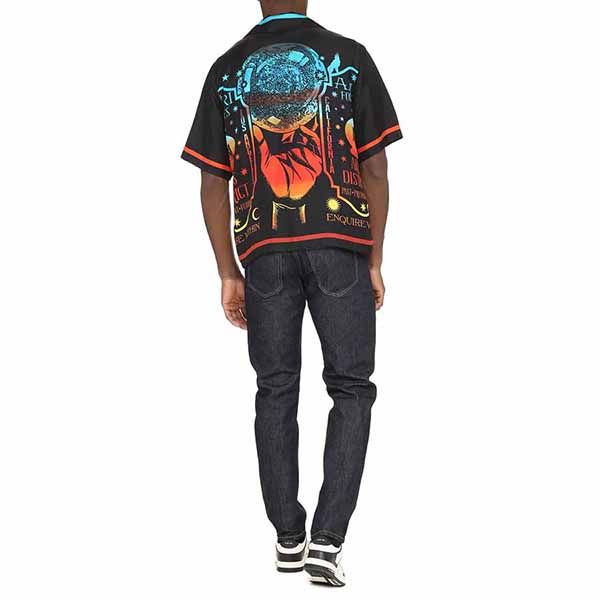 Áo Sơ Mi Nam Amiri Printed Short Sleeved Shirt Màu Đen Hoạ Tiết - Thời trang - Vua Hàng Hiệu