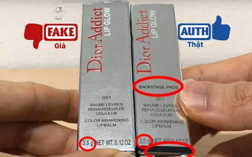 5 cách phân biệt son dưỡng Dior thật giả, check son Dior auth fake - 3