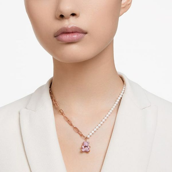 Dây Chuyền Nữ Swarovski Teddy Pendant Bear, Pink, Rose Gold-Tone Plated 5669166 Màu Hồng - Trang sức - Vua Hàng Hiệu