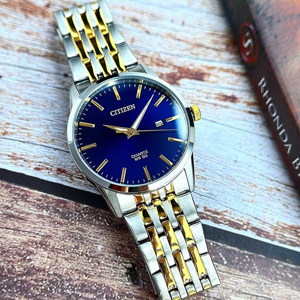 Đồng Hồ Nam Citizen Quartz BI5006-81L Màu Xanh Bạc - Đồng hồ - Vua Hàng Hiệu