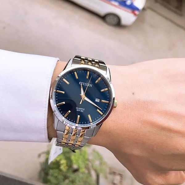 Đồng Hồ Nam Citizen Quartz BI5006-81L Màu Xanh Bạc - Đồng hồ - Vua Hàng Hiệu