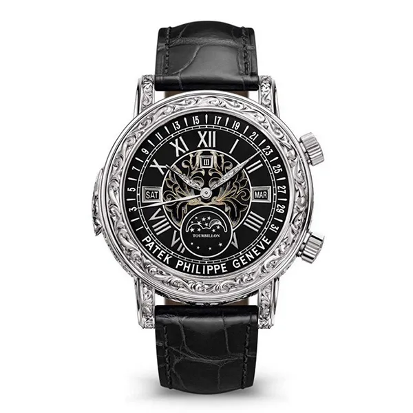 Đồng Hồ Nam Patek Philippe Grand Complications Sky Moon Tourbillon 6002G-010 Màu Đen - Đồng hồ - Vua Hàng Hiệu