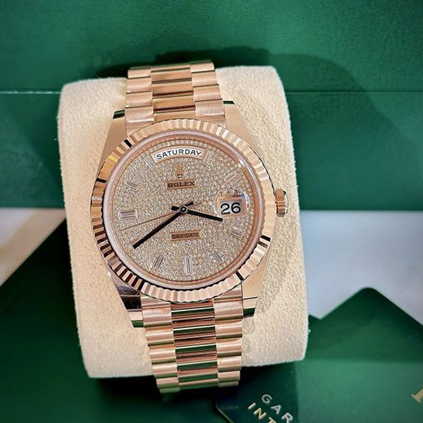 Đồng Hồ Rolex Day-Date 40mm Rose Gold 228235-0036 Màu Vàng Hồng - Đồng hồ - Vua Hàng Hiệu