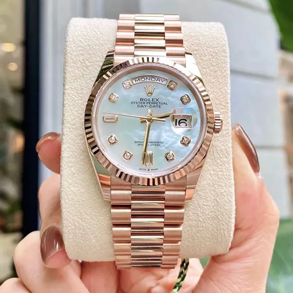 Đồng Hồ Rolex Everose Gold Day-Date 36mm 128235-0029 Màu Vàng Hồng - Đồng hồ - Vua Hàng Hiệu