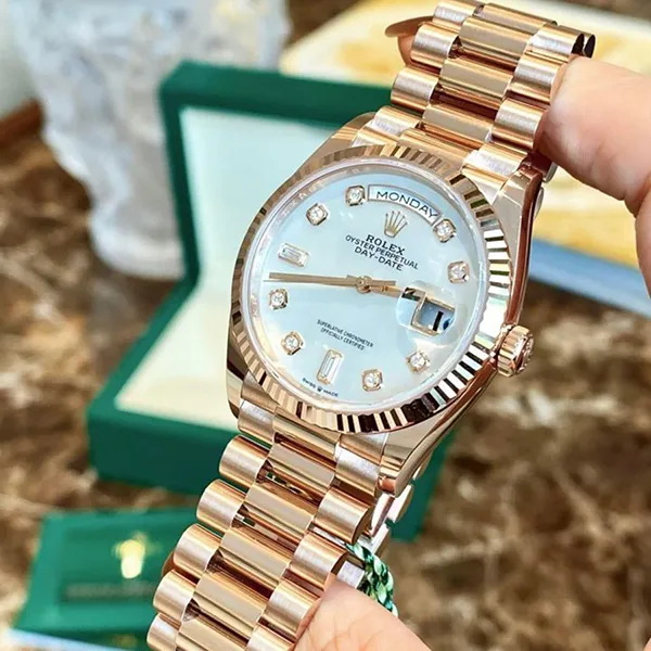Đồng Hồ Rolex Everose Gold Day-Date 36mm 128235-0029 Màu Vàng Hồng - Đồng hồ - Vua Hàng Hiệu