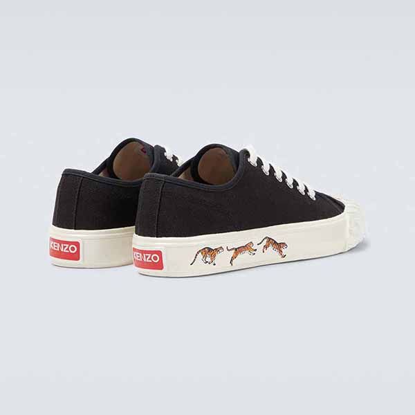 Giày Sneaker Nam Kenzo Tiger Black Canvas School Trainers Màu Đen - Giày - Vua Hàng Hiệu