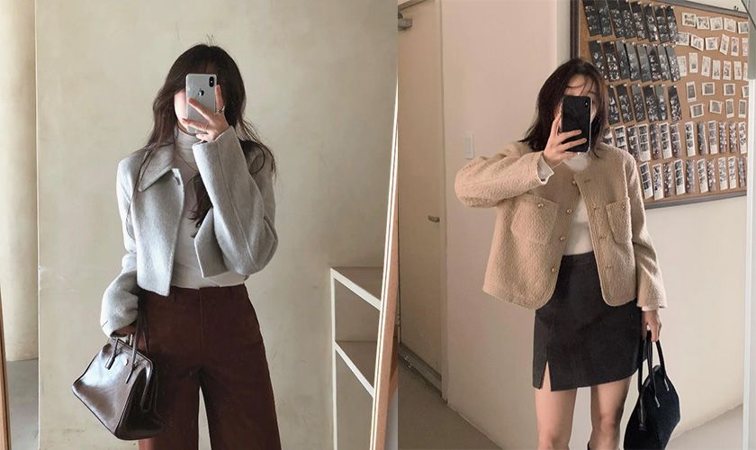 7 kiểu áo khoác đẹp cho nữ có chiều cao khiêm tốn
