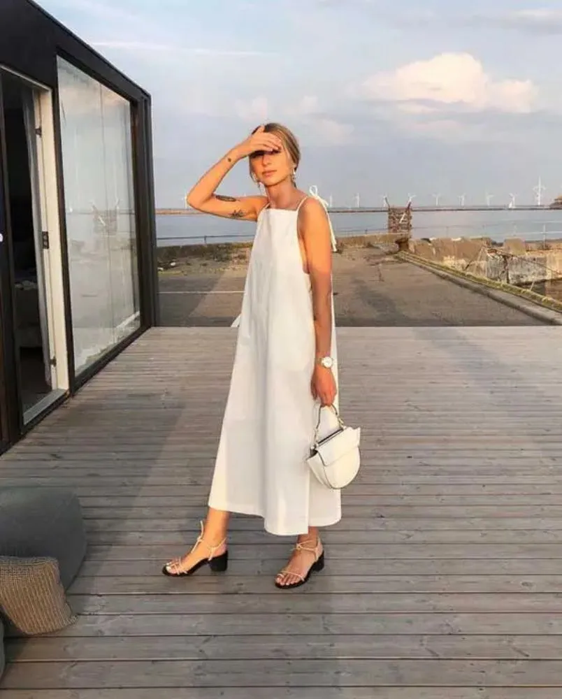 Mặc đầm trắng mang túi xách màu gì? 7 gợi ý phối đồ đẹp - 3