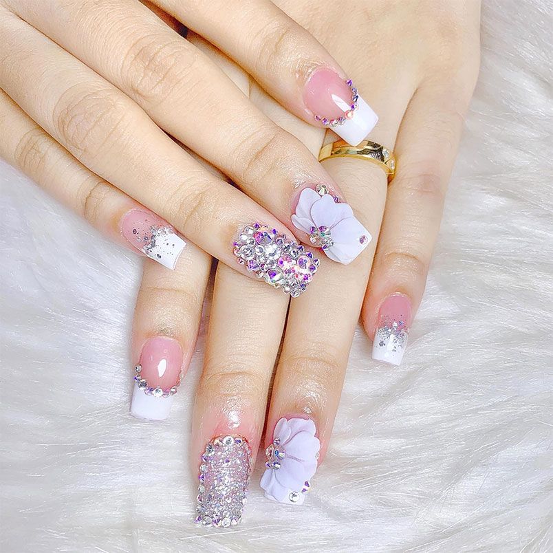 Top 101+ mẫu nail đính đá đẹp, sang chảnh cho nàng tham khảo